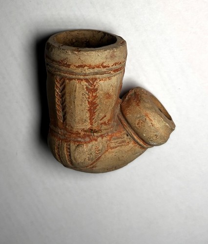 Antica pipa terracotta con - pipa,