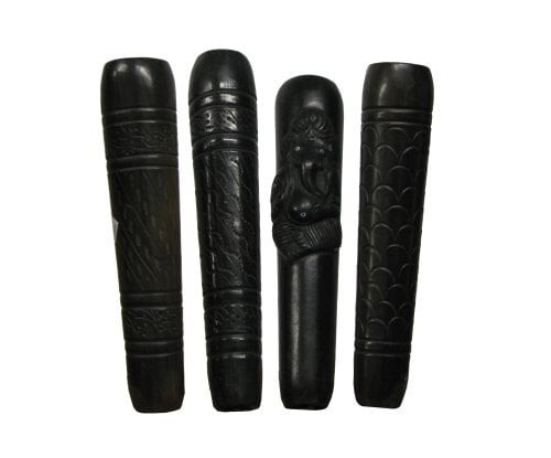 Clay chillum pipe - clay,