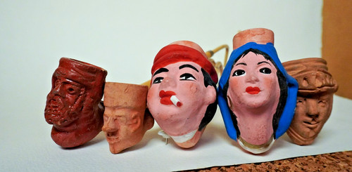 Cinque pipe terracotta - in,