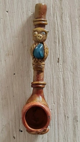 Vintage pipa terracotta con - in,